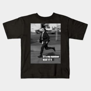 Michael Scott running Kids T-Shirt